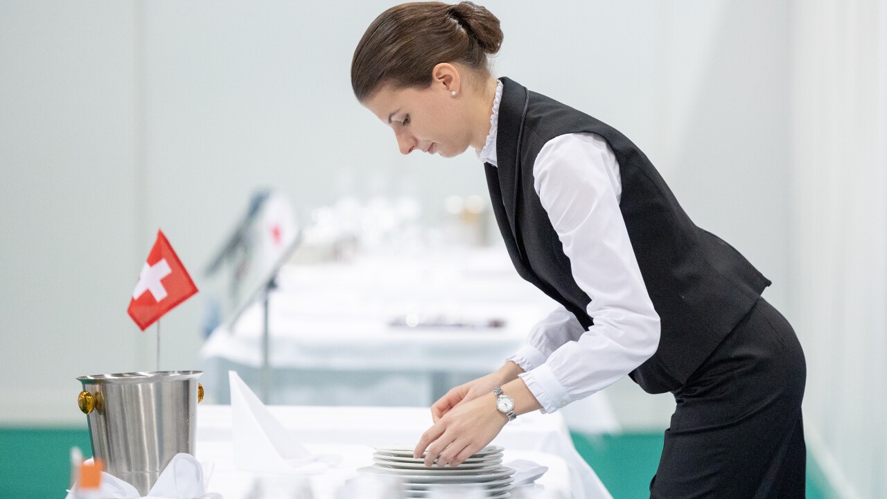 Shania Colombo zeigte an den WorldSkills während der ZAGG ihr Können im Bereich Restauration. (Bild: SwissSkills, Tatjana Schnalzger)